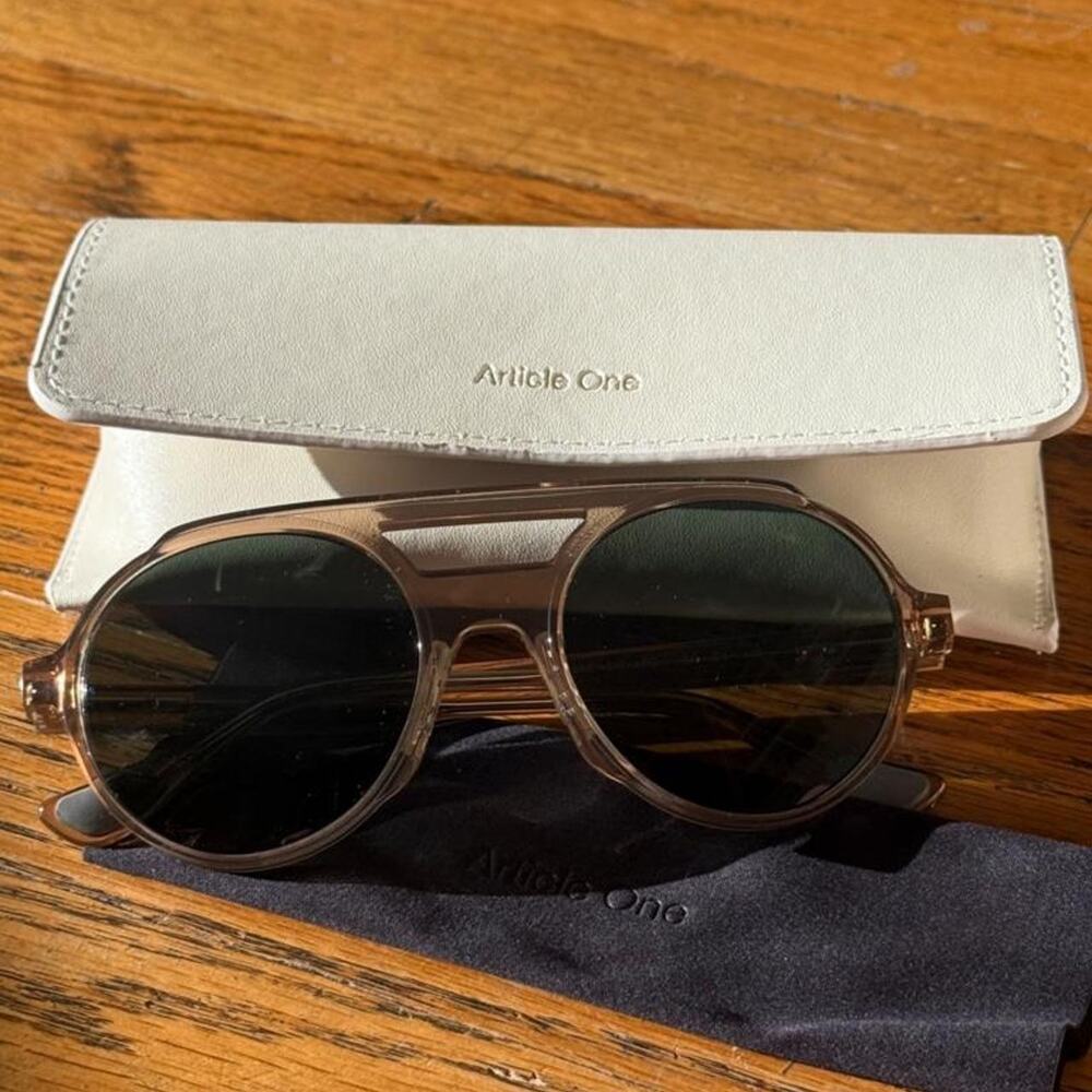 Article one round aviator sunglasses